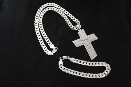 Croix,pendentif,homme